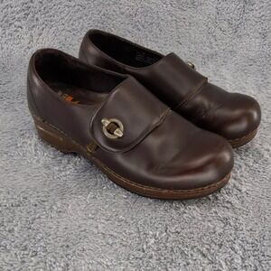 Dansko Tilda XP Clogs Leather Comfort Slip Resistant Shoes‎ Womens Size 38